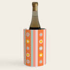 Groovy 70s Flowers & Stripes Wine Chiller Gallery Image 2