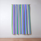 Classic Stripes XV - 90s Pastel Window Curtain Gallery Image 3