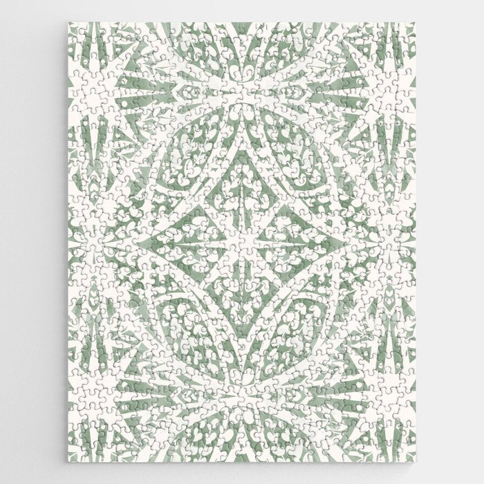 Green Nature Fantasy Tiles B Jigsaw Puzzle Gallery Image 1