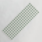 Clovers XXXVI Sage Green Botanical Pattern Yoga Mat Gallery Image 1