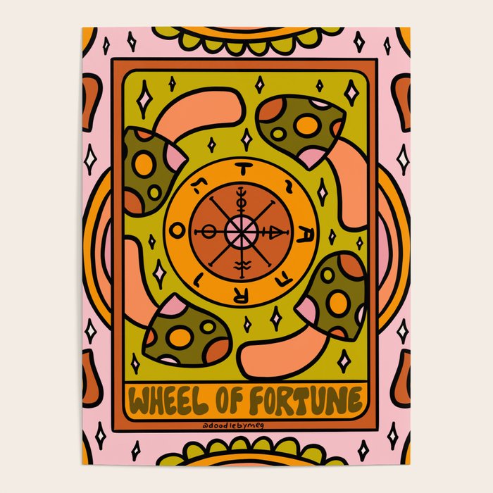 10. Wheel of Fortune Mushroom Poster Gallery Image 1