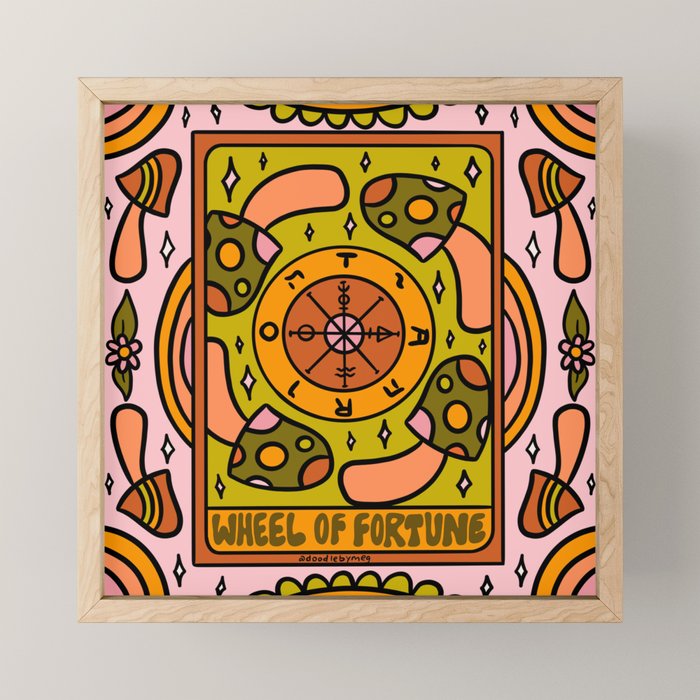10. Wheel of Fortune Mushroom Mini Art Print Gallery Image 1