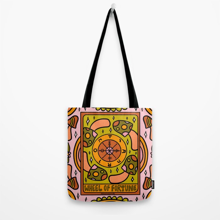 10. Wheel of Fortune Mushroom Tote Bag Gallery Image 2
