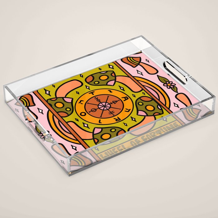 10. Wheel of Fortune Mushroom Acrylic Tray Gallery Image 1