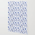 Chinoiserie Monkey Jungle Botanical Toile de Jouy Art Wallpaper Gallery Image 2