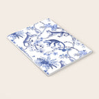 Chinoiserie Monkey Jungle Botanical Toile de Jouy Art Notebook Gallery Image 3