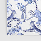 Chinoiserie Monkey Jungle Botanical Toile de Jouy Art Poster Gallery Image 3