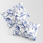 Chinoiserie Monkey Jungle Botanical Toile de Jouy Art Pillow Sham Gallery Image 3