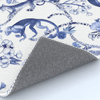 Chinoiserie Monkey Jungle Botanical Toile de Jouy Art Rug Gallery Image 4