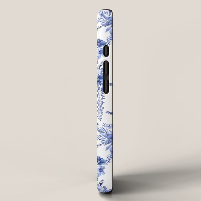 Chinoiserie Monkey Jungle Botanical Toile de Jouy Art iPhone Case Gallery Image 2