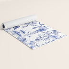 Chinoiserie Monkey Jungle Botanical Toile de Jouy Art Yoga Mat Gallery Image 2