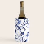 Chinoiserie Monkey Jungle Botanical Toile de Jouy Art Wine Chiller Gallery Image 1