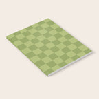 Textured Plaid pattern green and sage Notebook Gallery Image 2