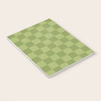 Textured Plaid pattern green and sage Notebook Gallery Image 3