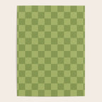 Textured Plaid pattern green and sage Poster Gallery Image 4