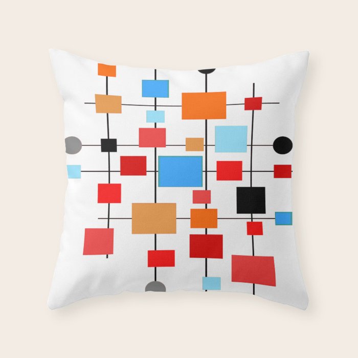 Mid-Century Modern Art 1.3.3 Throw Pillow Gallery Image 6