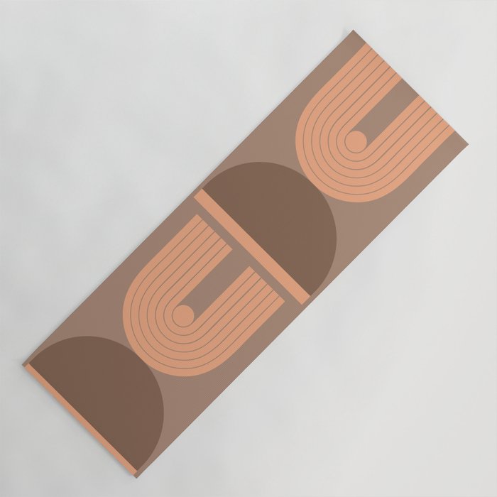 Abstraction_Balance_Round_Bohemian_Shape_Minimalism_001 Yoga Mat Gallery Image 1