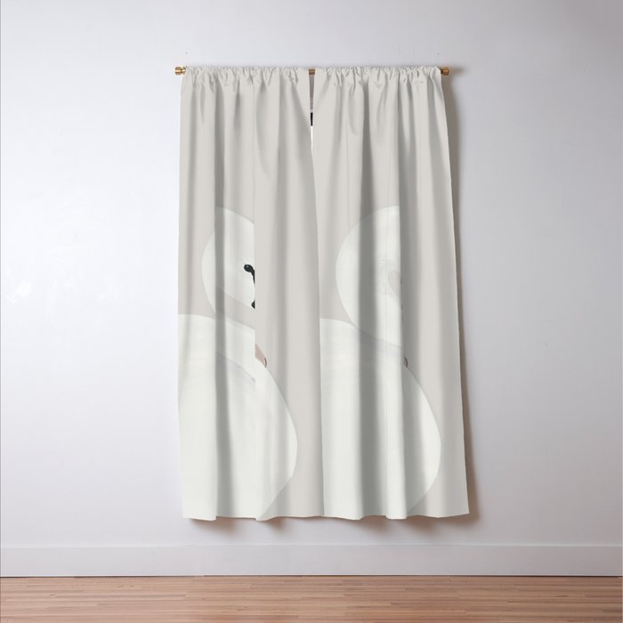 White Swan Window Curtain Gallery Image 3