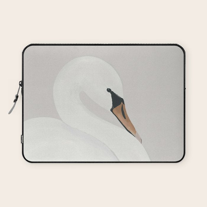 White Swan Laptop Sleeve Gallery Image 1