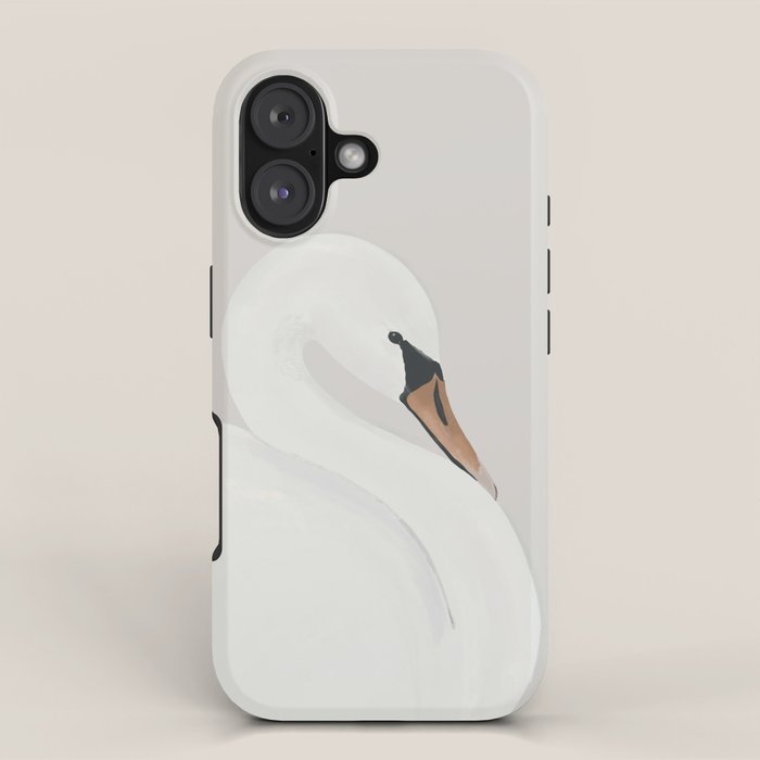 White Swan iPhone Case Gallery Image 1