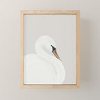 White Swan Mini Art Print Gallery Image 1