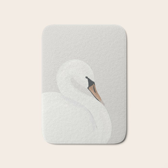 White Swan Bath Mat Gallery Image 1