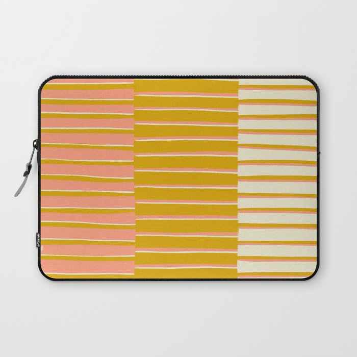 Peach, Tulip & Cream | PATTERN 09: The Retro Edition Laptop Sleeve Gallery Image 1
