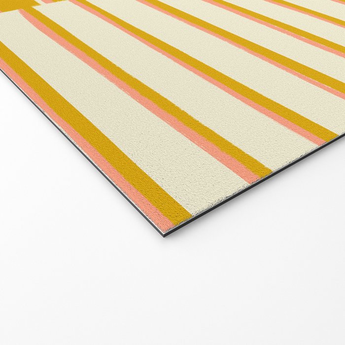 Peach, Tulip & Cream | PATTERN 09: The Retro Edition Welcome Mat Gallery Image 2