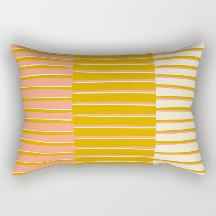 Peach, Tulip & Cream | PATTERN 09: The Retro Edition Rectangular Pillow Gallery Image 1