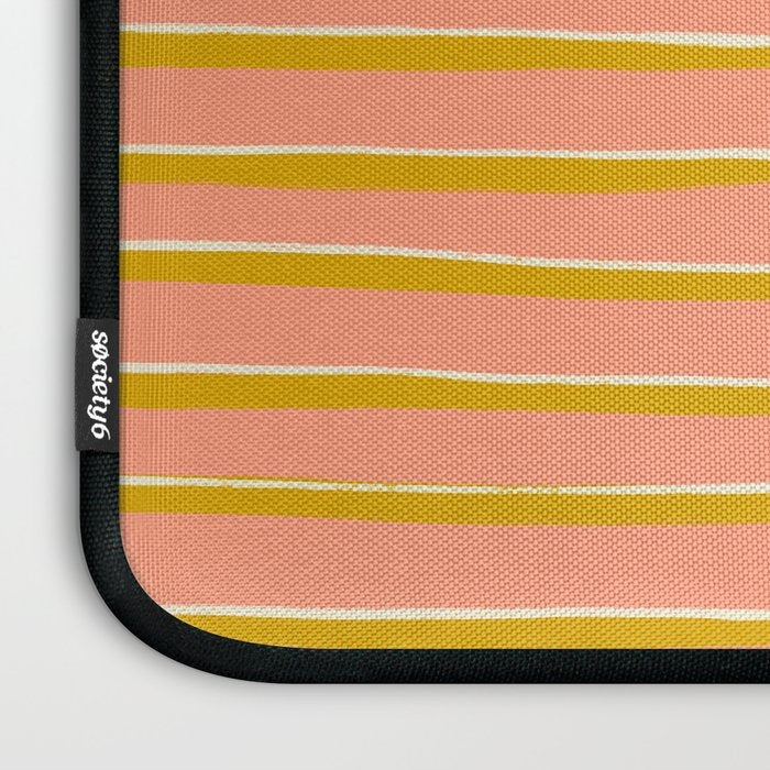 Peach, Tulip & Cream | PATTERN 09: The Retro Edition Laptop Sleeve Gallery Image 3