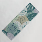 Forest Woodland Trees, Green, Floral Prints Yoga Mat Gallery Image 1