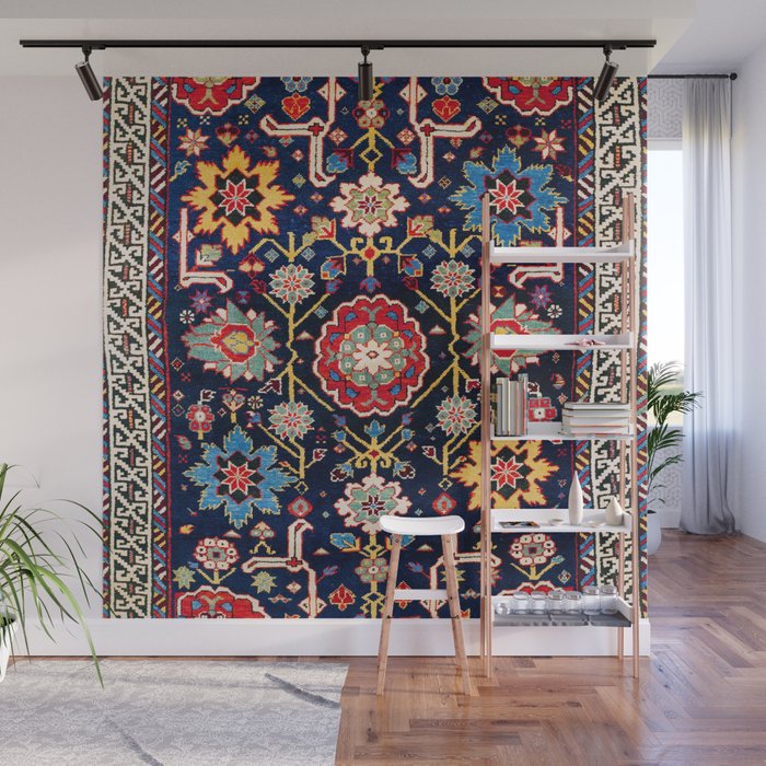 Shirvan Caucasian Afshan Antique Rug Print Wall Mural Gallery Image 1