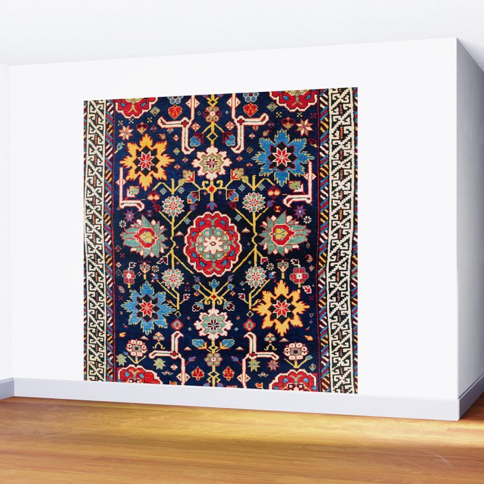 Shirvan Caucasian Afshan Antique Rug Print Wall Mural Gallery Image 2