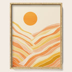 Golden Mountain Sunset / Abstract Landscape Serving Tray Gallery Image 1