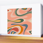 Abstract Mod Thang Multicolor Retro Modern Abstract Pattern Wall Mural Gallery Image 2
