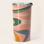 Abstract Mod Thang Multicolor Retro Modern Abstract Pattern Travel Mug Gallery Image 2