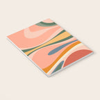 Abstract Mod Thang Multicolor Retro Modern Abstract Pattern Notebook Gallery Image 3