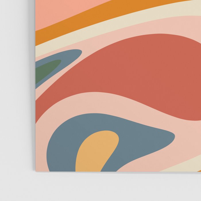 Abstract Mod Thang Multicolor Retro Modern Abstract Pattern Poster Gallery Image 3