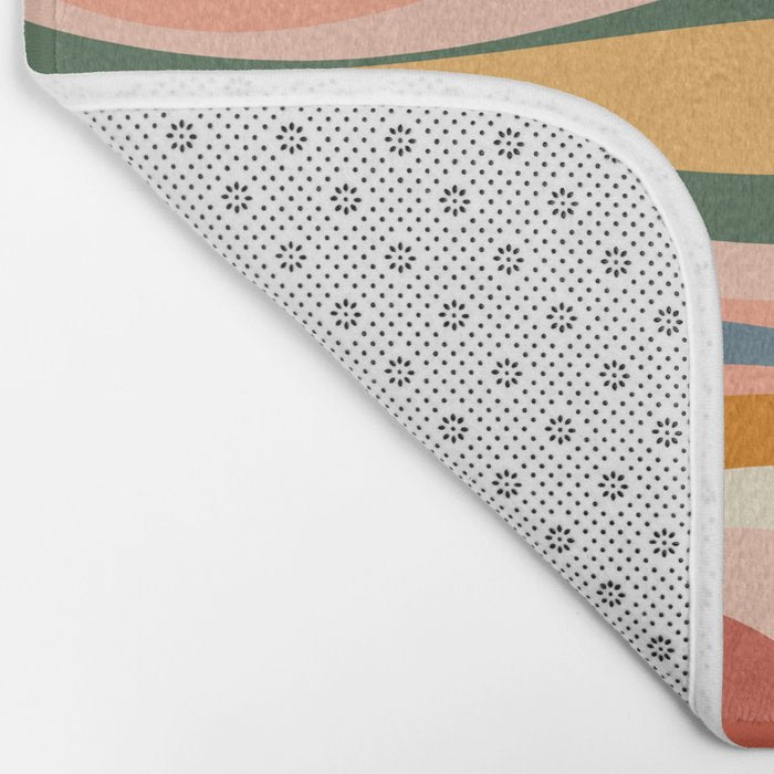 Abstract Mod Thang Multicolor Retro Modern Abstract Pattern Bath Mat Gallery Image 2