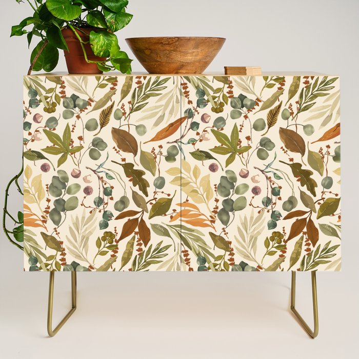 Fall leafy nature B Credenza Gallery Image 1