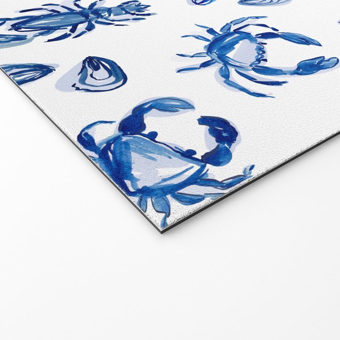 Blue and White Sea Life II Welcome Mat Gallery Image 2