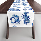 Blue and White Sea Life II Table Runner Gallery Image 1