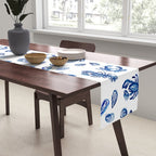 Blue and White Sea Life II Table Runner Gallery Image 2