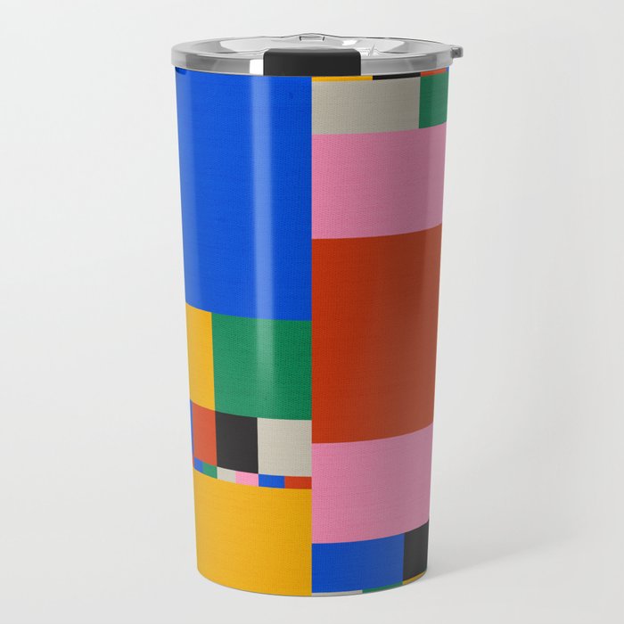 Pixels: Bauhaus Edition Travel Mug Gallery Image 1