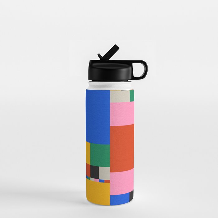 Pixels: Bauhaus Edition Water Bottle Gallery Image 1