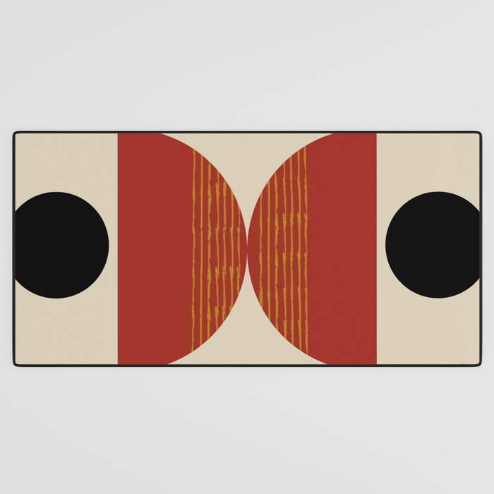 half moon abstract  Desk Mat Gallery Image 3