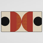 half moon abstract  Desk Mat Gallery Image 3