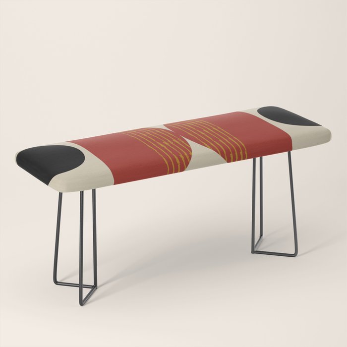 Half Moon Abstract  Bench