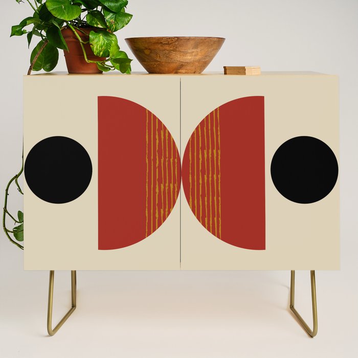 half moon abstract  Credenza Gallery Image 1