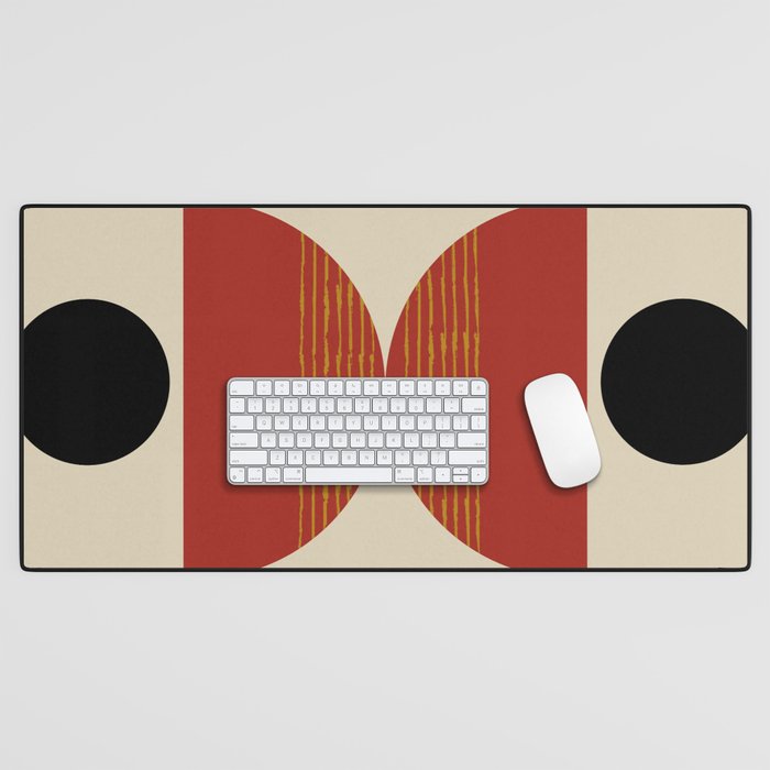 half moon abstract  Desk Mat Gallery Image 1